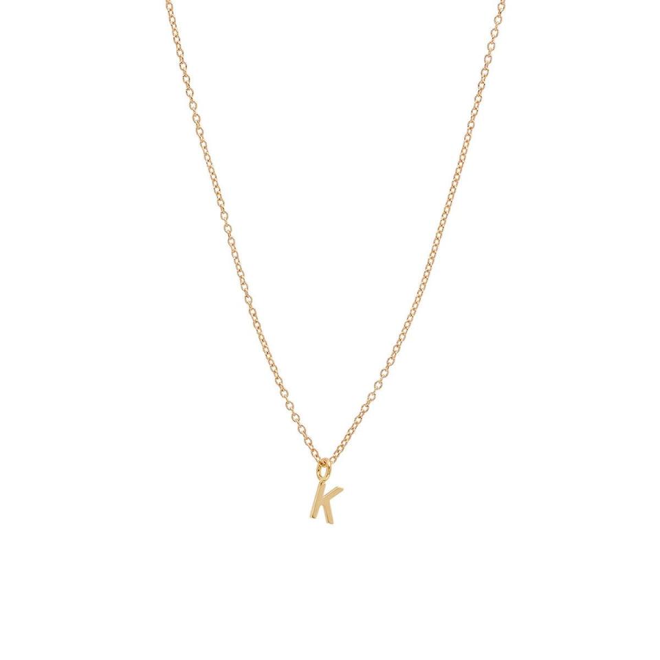 16) By Chari Initial Necklace