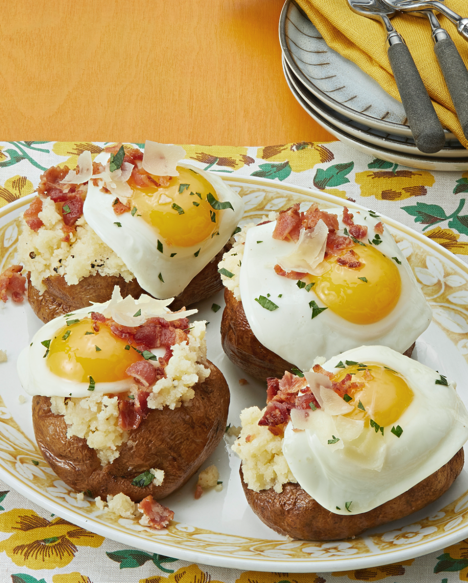 Carbonara Baked Potatoes