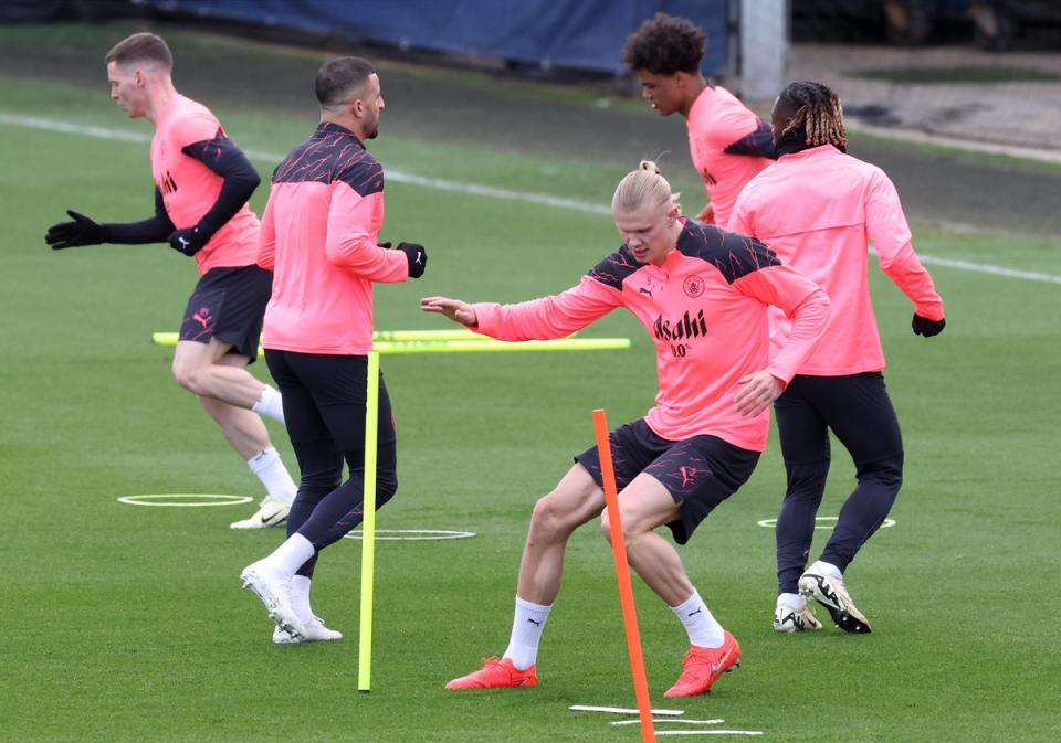 Erling Haaland in training (Getty Images)