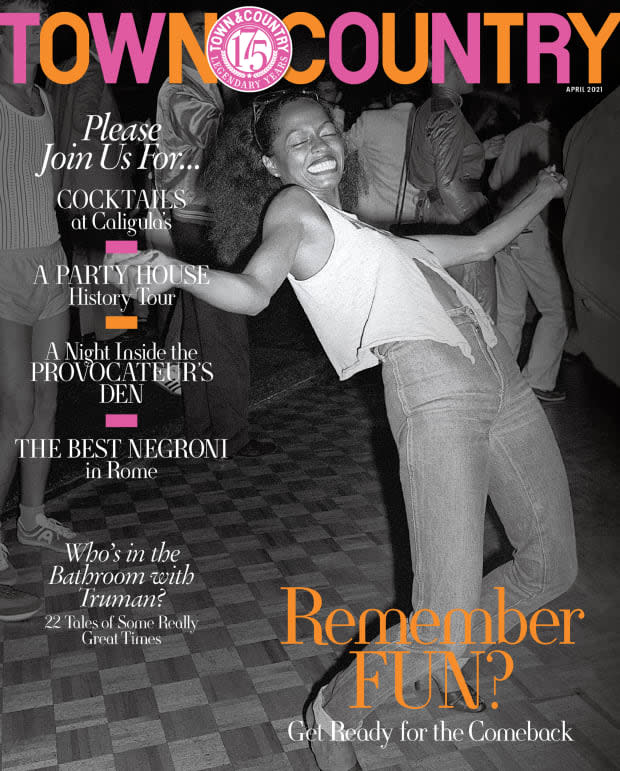 Diana Ross at Studio 54 in 1979 on the April 2021 issue of "Town & Country."