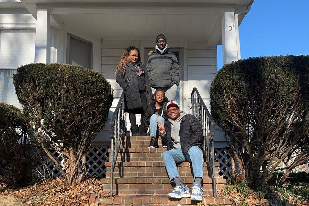 Arlyce Porcher Joseph and family recently purchased their first home in Brockton using a MassHousing mortgage loan and a grant from the MassDREAMS (Delivering Real Equity and Mortgage Stability) program.