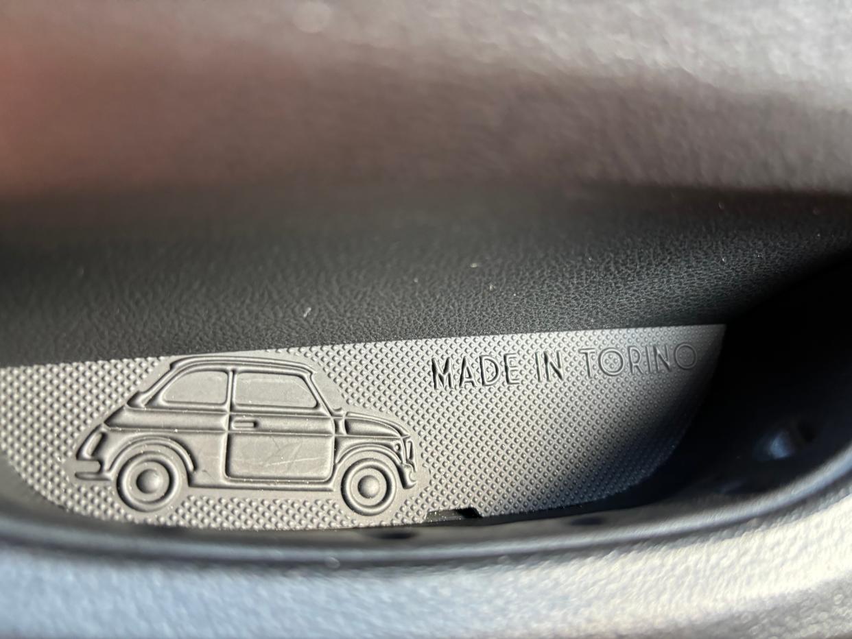 The 2024 Fiat 500e mini-compact electric vehicle contains a few Easter eggs paying tribute to its heritage.