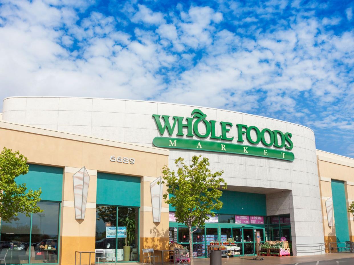 Las Vegas, USA - July 14, 2013: A photo of the Whole Foods store front in Las Vegas. Whole Foods Market is an American supermarket.