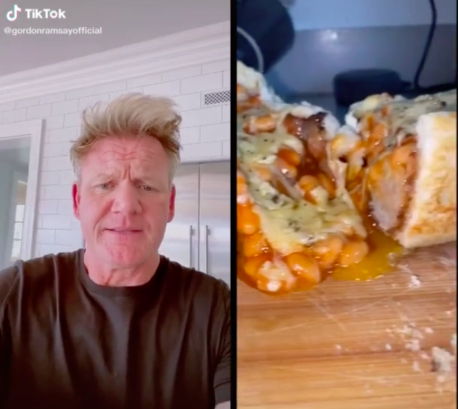 Gordon Ramsay reacts to the food creations of other users on TikTokTikTok/ Gordon Ramsay