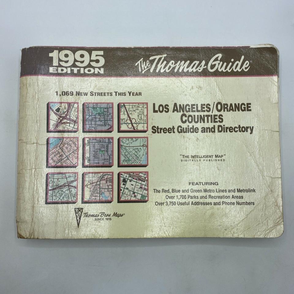 A 1995 Thomas Guide atlas for Los Angeles and Orange counties