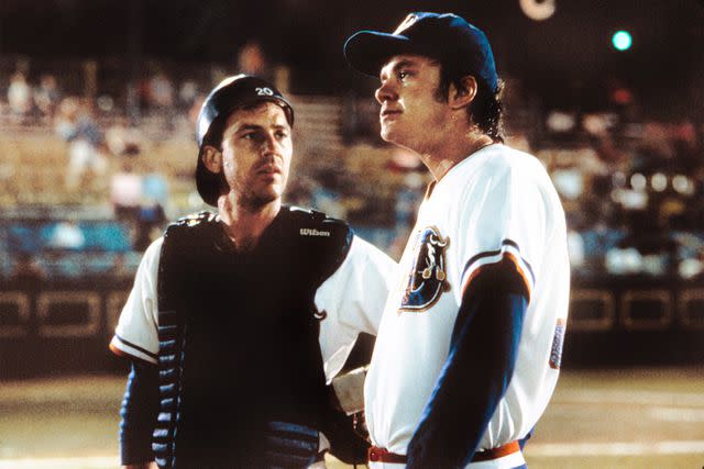 <p>Orion Pictures Corp/Courtesy Everett</p> Kevin Costner and Tim Robbins in 'Bull Durham'