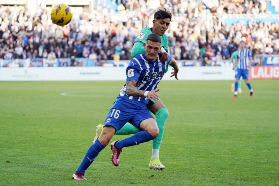 Rafa Marin impressed on loan at Alaves. (Photo by CESAR MANSO/AFP via Getty Images)