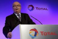 Christophe de Margerie, CEO of the French oil and gas company Total SA, delivers a speech during the company's 2012 annual result presentation in Paris, in this February 13, 2013 file picture. REUTERS/Philippe Wojazer/Files