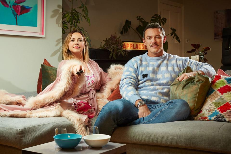 charlotte church, luke evans, celebrity gogglebox