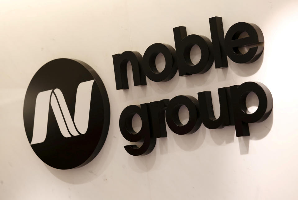 The company logo of Noble Group is displayed at its office in Hong Kong. (File photo: Reuters/Bobby Yip)