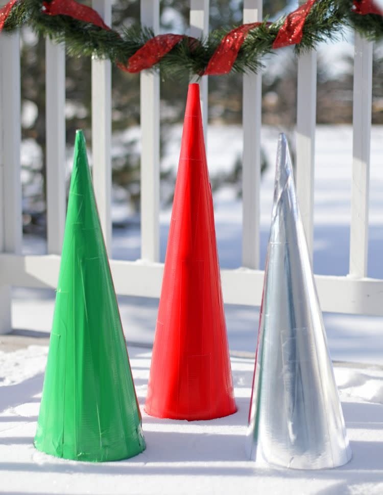 Duct Tape Cone Trees