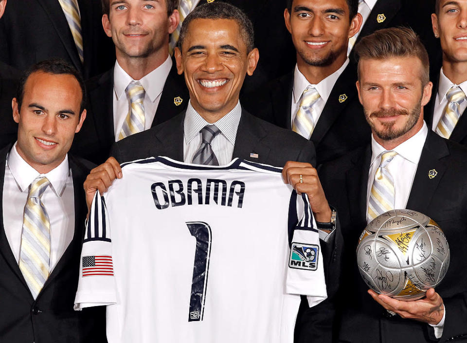 President Barack Obama, David Beckham