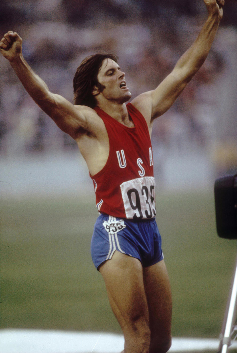 Bruce Jenner winning the Olympic Games