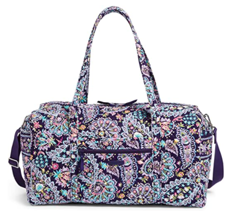 Vera Bradley Microfiber Large Travel Duffle Bag