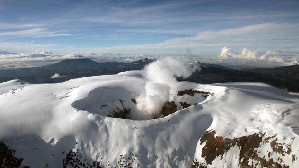 Nevado del Ruiz: se reportaron dos sismos en el área de influencia del volcán. Foto: Servicio Geológico Colombiano