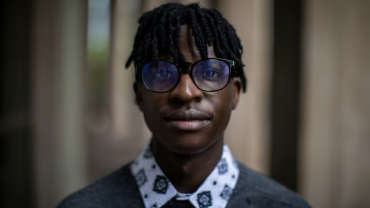 Steven Kabuye, a refugee claimant from Uganda, says he almost died in January after being attacked in his home country because of his sexuality. He fled to Canada in March, where he awaits a decision on his refugee application. (Ben Nelms/CBC)