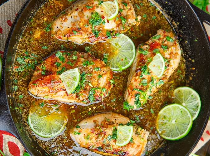 Cilantro Lime Skillet Chicken