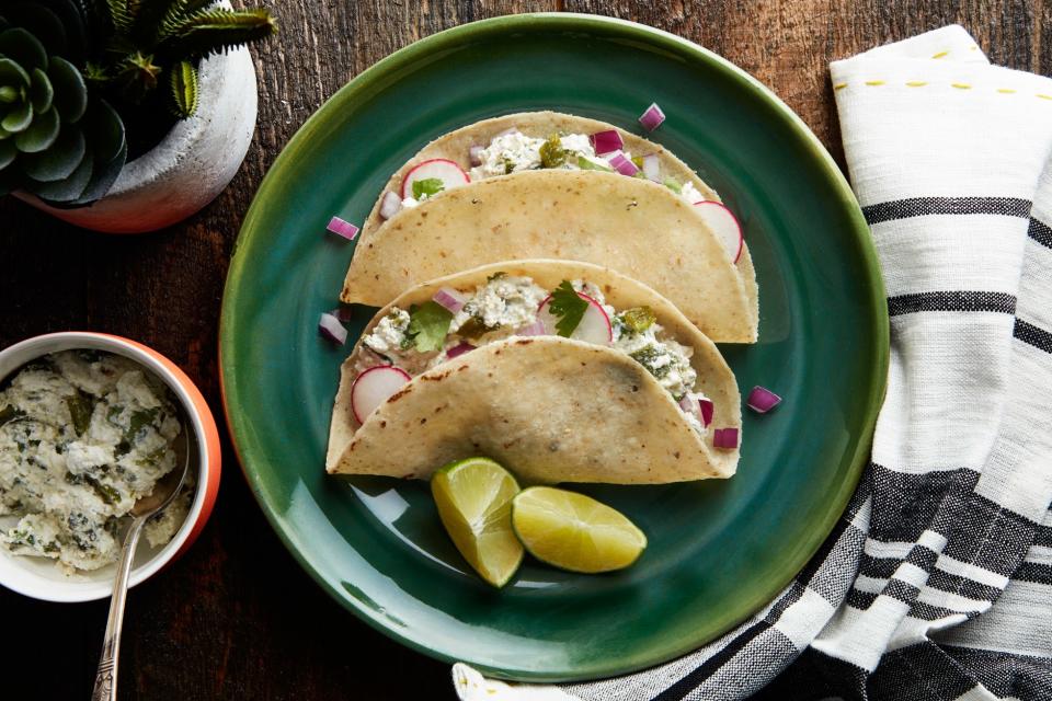 Herby Ricotta-Poblano Tacos