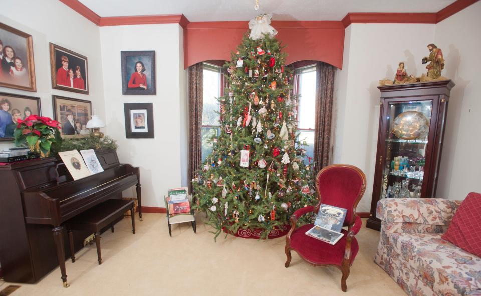 The Christmas tree room of Craig and Susan Kidwell's Crestwood farmhouse home.08 November 2019