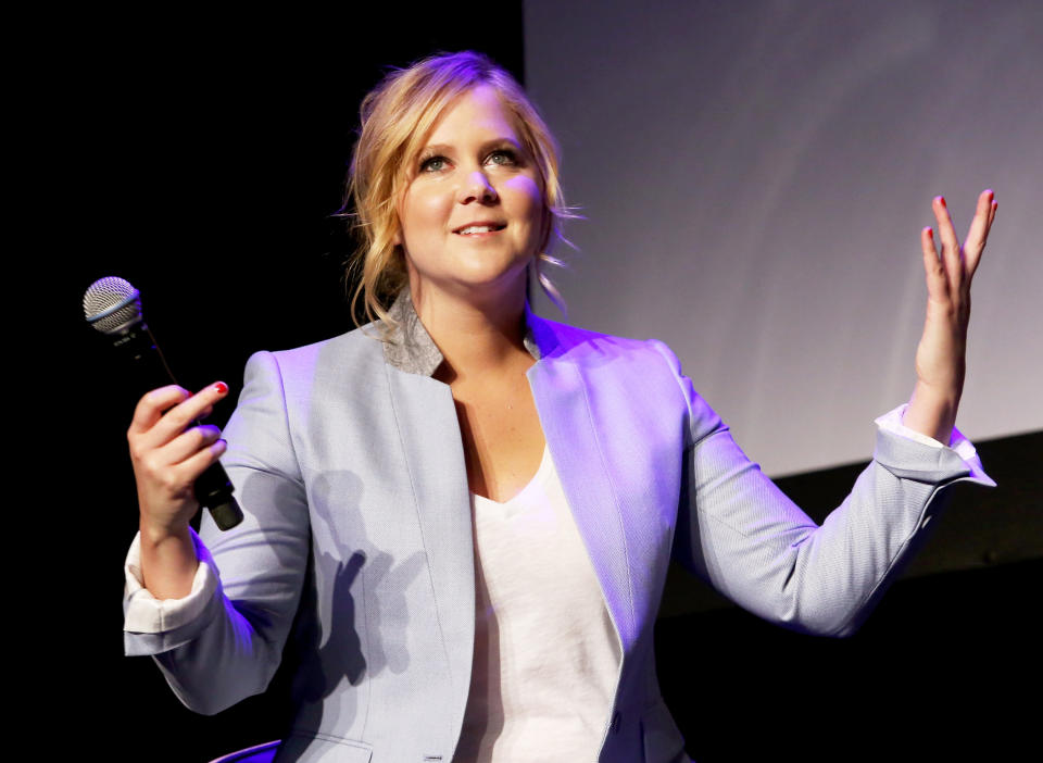 Ein älteres Bild von Amy Schumer, unschwanger und voll einsatzfähig (Bild: Robin Marchant/Getty Images for the 2015 Tribeca Film Festival)