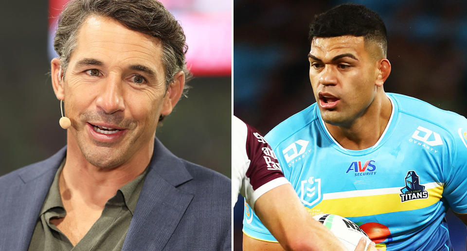Queensland Maroons coach Billy Slater has weighed in on David Fifita's potential NRL switch from the Titans to Penrith. Pic: Getty 