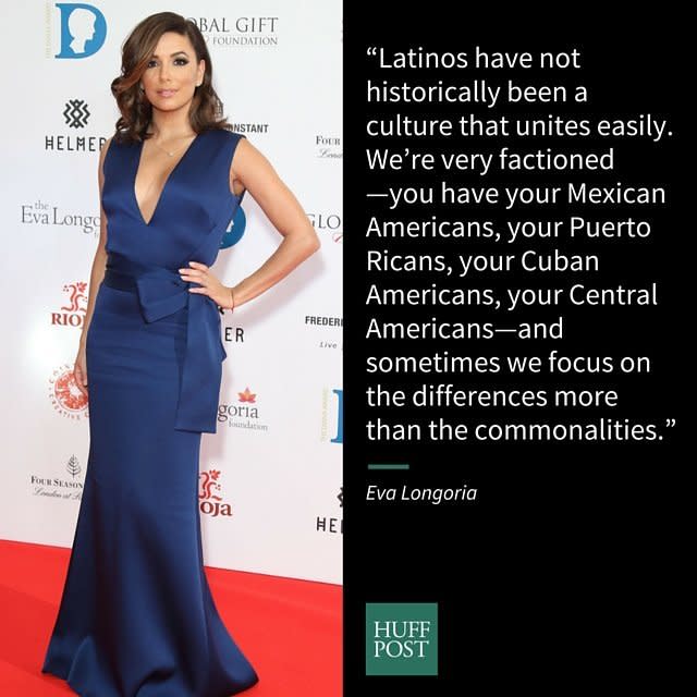 Actress Eva Longoria&nbsp;made an&nbsp;<a href="http://www.huffingtonpost.com/2015/03/17/eva-longoria-latino-unity_n_6888040.html">interesting observation about the Latino community</a>&nbsp;in an interview featured in <a href="http://www.glamour.com/lipstick/blogs/girls-in-the-beauty-department/2015/03/eva-longoria-on-business-beaut">Glam Belleza Latina's </a>Spring 2015 issue.&nbsp;