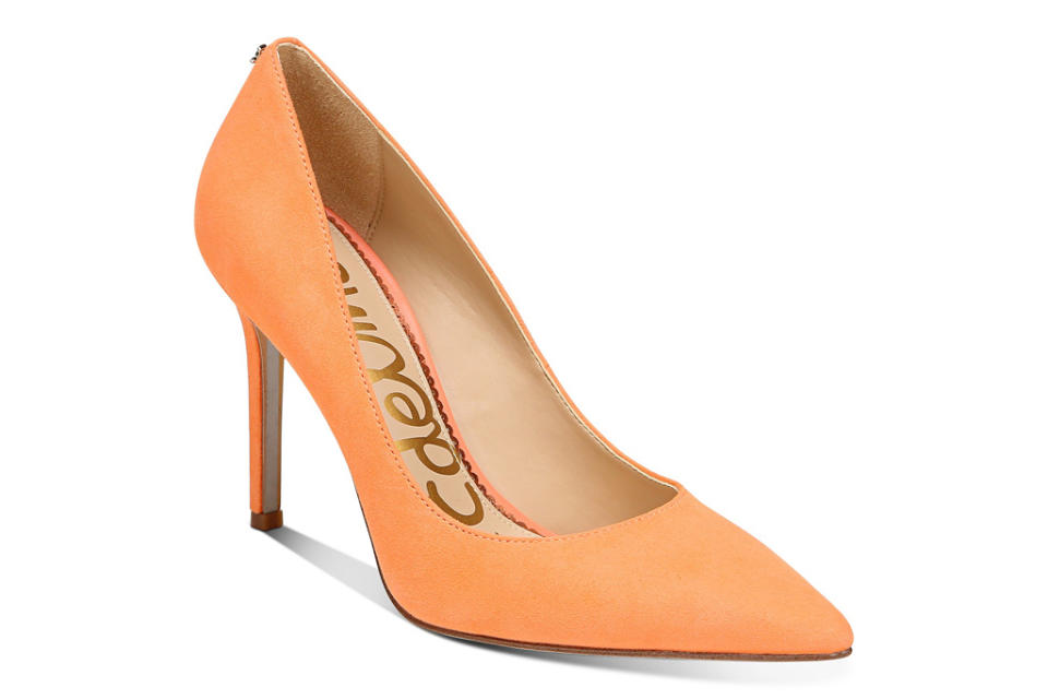 sam edelman, pumps, orange