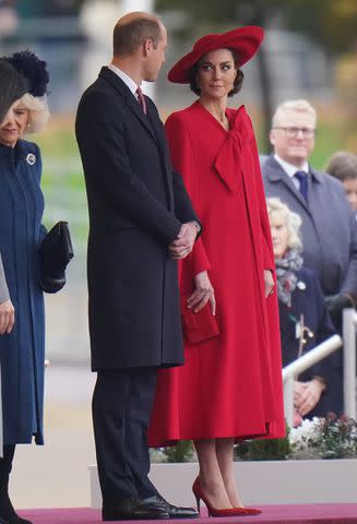 <p>Victoria Jones/PA Images via Getty Images</p> Prince William and Kate Middleton on Nov. 21, 2023