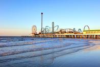 <p>Galveston has developed a reputation for Texans as an affordable beach getaway — but with the average flight costing under $300, the Gulf Coast hotspot is a great option for any traveler on a budget. It’s easy to use hotel rewards in Galveston, but there are also RV parks like <a href="https://www.margaritavilleresorts.com/camp-margaritaville-rv-resort-crystal-beach-tx/stay/rv-resort" rel="nofollow noopener" target="_blank" data-ylk="slk:Camp Margaritaville;elm:context_link;itc:0" class="link ">Camp Margaritaville</a> and plenty of privately owned rentals averaging $160 per night. There is also no shortage of delicious beach-town eateries in Galveston that are uber-affordable. <a href="https://www.playgroundgalveston.com/" rel="nofollow noopener" target="_blank" data-ylk="slk:Playground Patio Bar & Grill;elm:context_link;itc:0" class="link ">Playground Patio Bar & Grill</a> has entertainment for all ages, and the <a href="https://www.sharkshackbeachbarandgrill.com/" rel="nofollow noopener" target="_blank" data-ylk="slk:Shark Shack;elm:context_link;itc:0" class="link ">Shark Shack</a> makes a great quick lunch stop without having to brush off too much sand.</p><p><a class="link " href="https://go.redirectingat.com?id=74968X1596630&url=https%3A%2F%2Fwww.tripadvisor.com%2FTourism-g55879-Galveston_Galveston_Island_Texas-Vacations.html&sref=https%3A%2F%2Fwww.goodhousekeeping.com%2Flife%2Ftravel%2Fg42690122%2Fcheap-places-to-travel%2F" rel="nofollow noopener" target="_blank" data-ylk="slk:Shop Now;elm:context_link;itc:0">Shop Now</a></p>