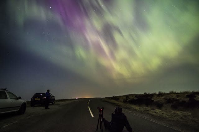 Northern Lights Illuminate Scotland's North Coast