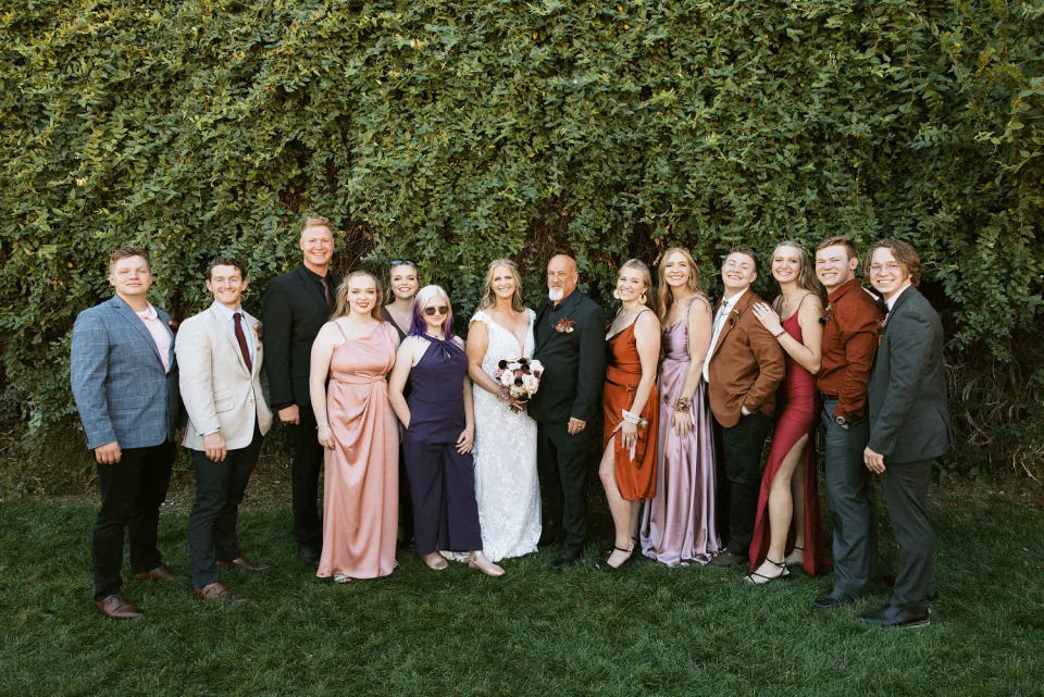 Christine Brown, former talent of TLC’s Sister Wives, on her wedding day to David Woolley inMoab, Utah. (Dani Sork Photo/TLC)