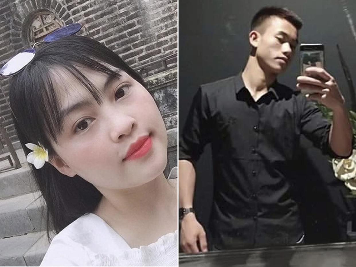 Pham Thi Tra My, 26, and Nguyen Dinh Lurong, 20, were among the 39 victims (AP)