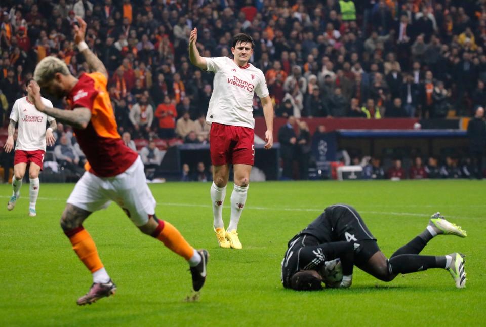 Andre Onana suffered another forgettable evening (REUTERS)