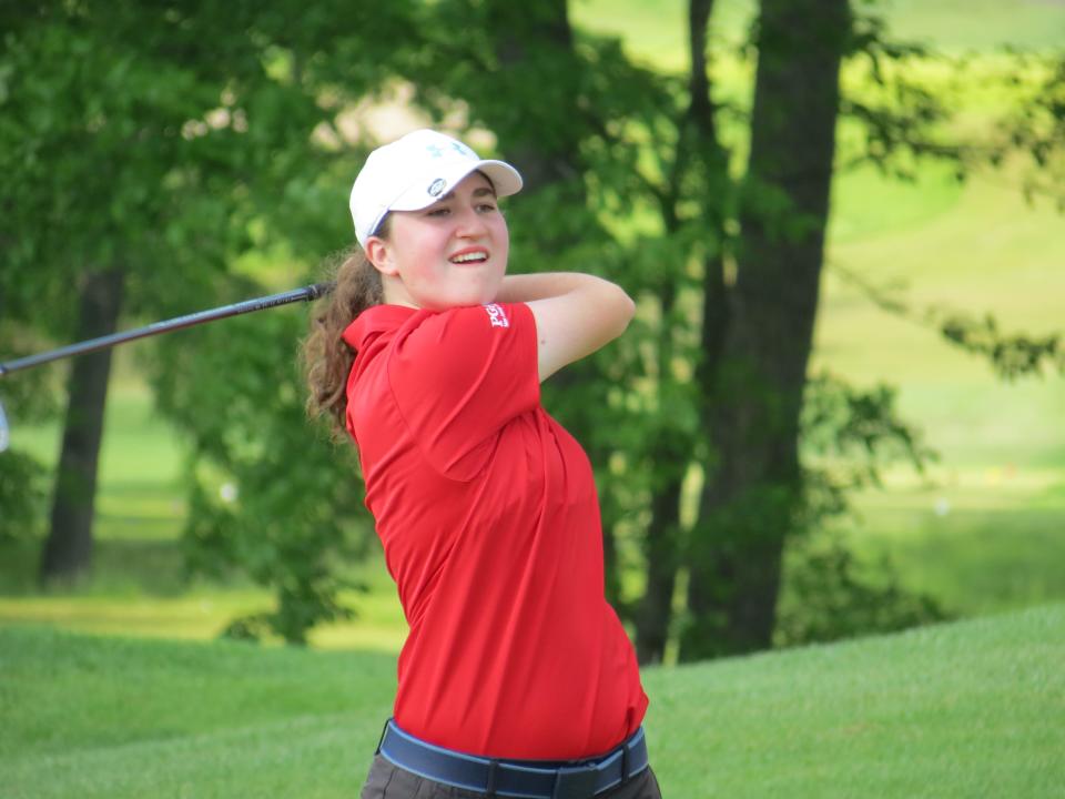 Morris Tech sophomore Sammie Dolce was runner-up at the State Girls Golf Championship at North Jersey Country Club in Wayne on Tuesday, May 18, 2021.