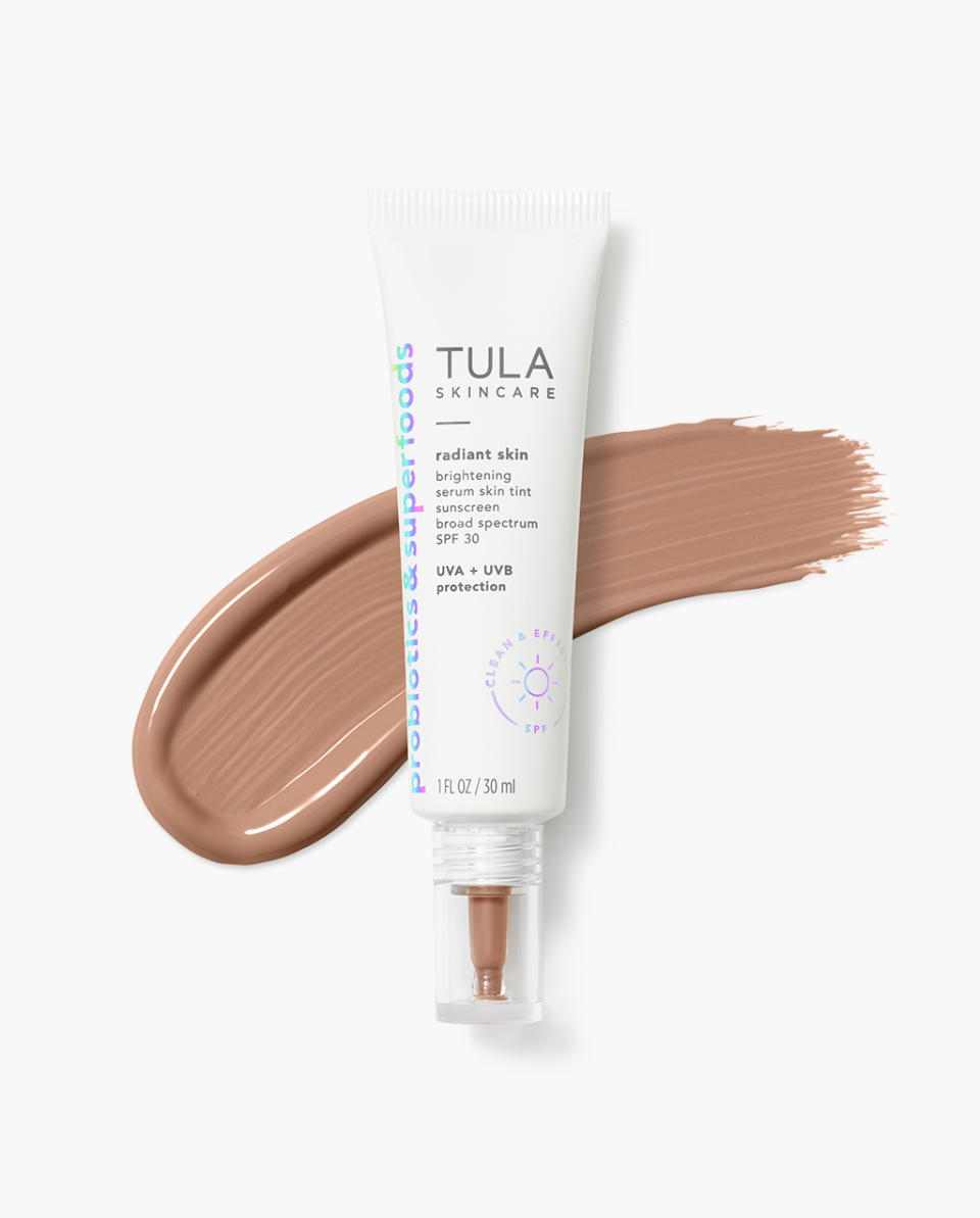 Tula Skincare Radiant Skin Brightening Serum Skin Tint SPF 30.