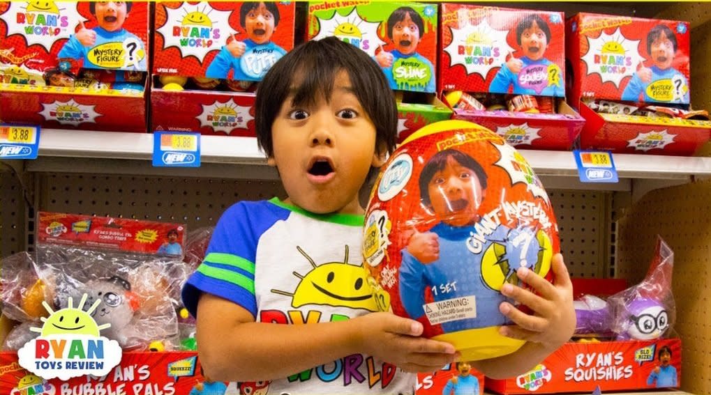 Big bucks: Ryan ToysReview is among the big earners: YouTube