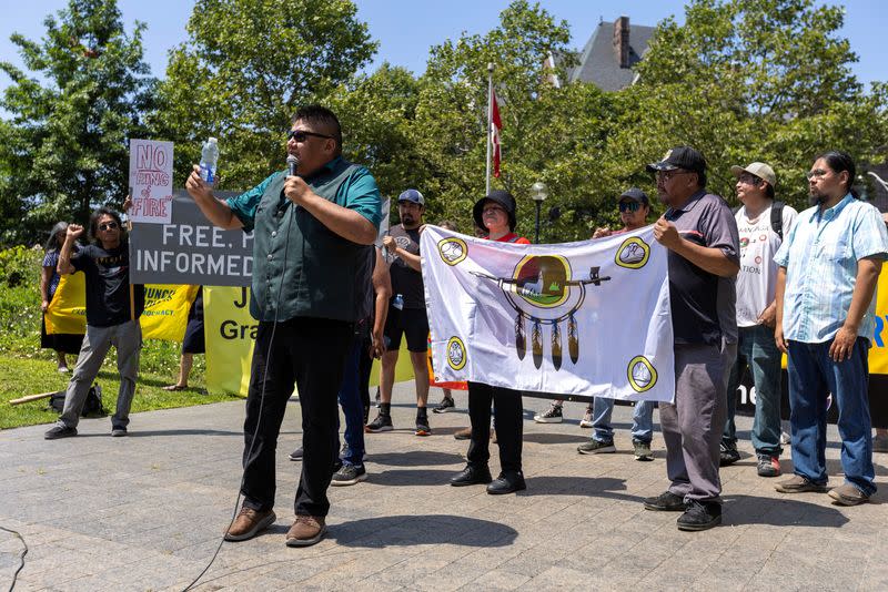 Rally against mining in northern ontario