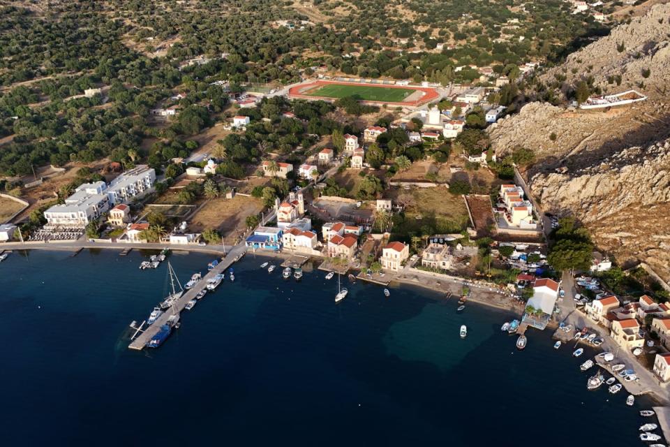 Michael Mosley went missing in Pedi, a small fishing village in Symi, Greece (Yui Mok/PA)