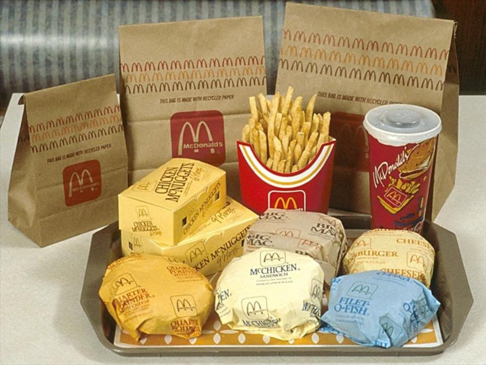 old McDonald's food