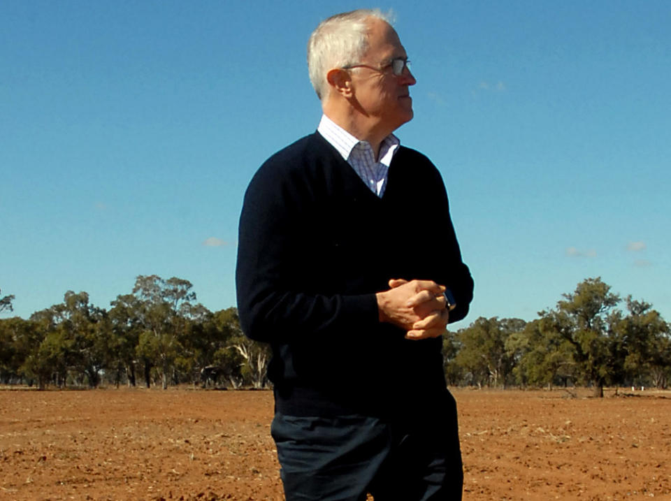 Malcolm Turnbull has announced a <span>$190 million relief package on Sunday</span> to help farmers. Source: AAP