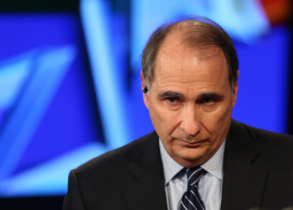 David Axelrod looks into the distance