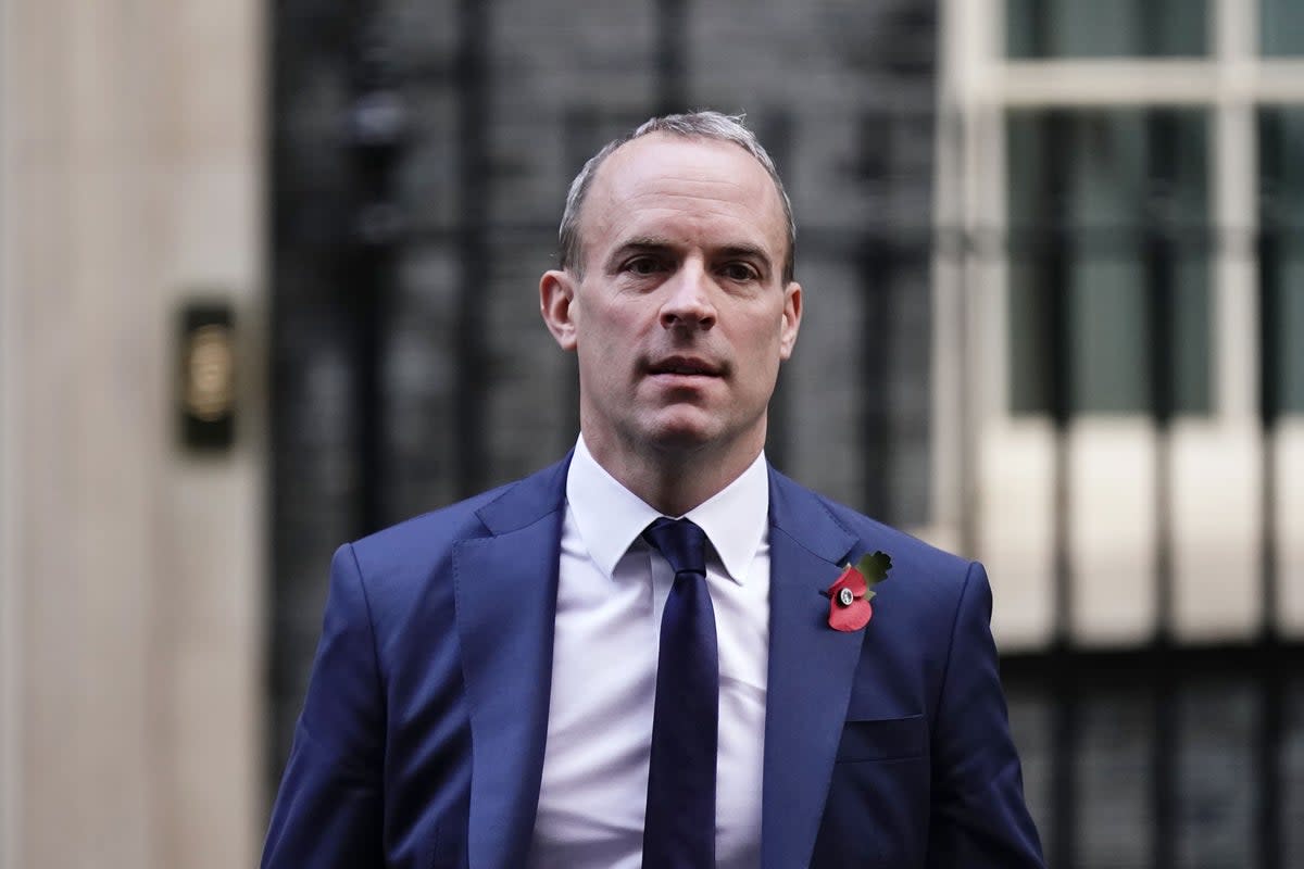 Deputy Prime Minister Dominic Raab has denied any wrongdoing (Aaron Chown/PA) (PA Wire)