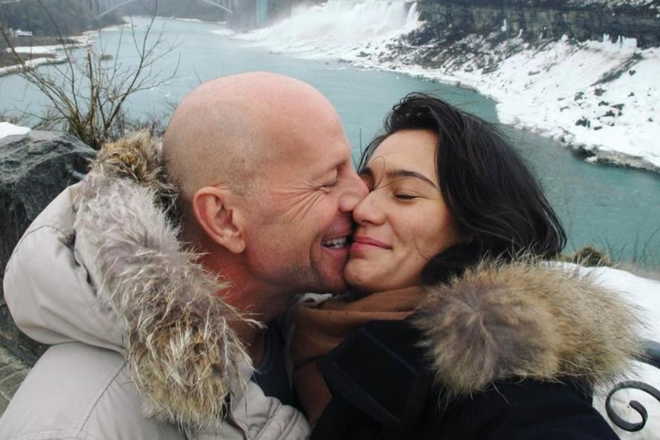 Bruce Willis and his wife Emma (Instagram via @emmahemingwillis)