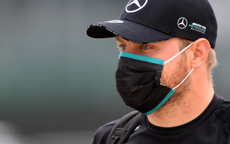 Valtteri Bottas of Finland and Mercedes GP looks on in the Paddock during previews ahead of the F1 70th Anniversary Grand Prix at Silverstone on August 06, 2020 in Northampton, England -  Mario Renzi - Formula 1