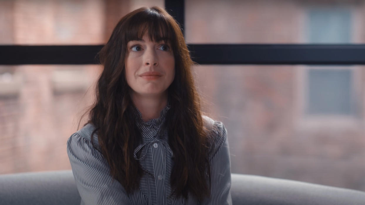  Screenshot of Anne Hathaway from WeCrashed. 