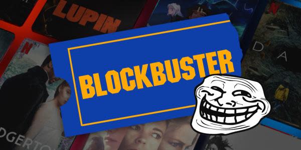 Mientras Netflix sufre, un controversial tweet de Blockbuster se hace viral