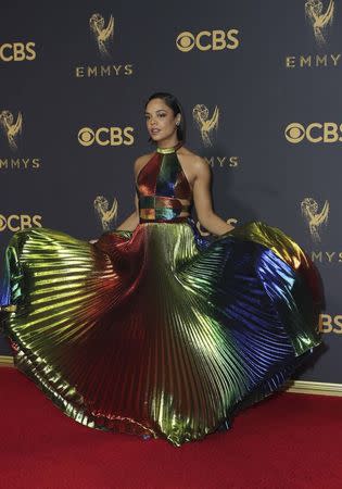 69th Primetime Emmy Awards – Arrivals – Los Angeles, California, U.S., 17/09/2017 - Tessa Thompson. REUTERS/Mike Blake