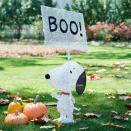 <p><strong>Peanuts</strong></p><p>potterybarn.com</p><p>There’s something so adorable about Snoopy trying to look scary in Pottery Barn’s exclusive Peanuts fall collection. The iconic character is white with glitter accents and 100 string lights, so he can be seen through the night. Snoopy is holding a sign that says “Boo!” </p><p>For standing at just 4 feet tall, it makes quite the impact for Halloween.</p>