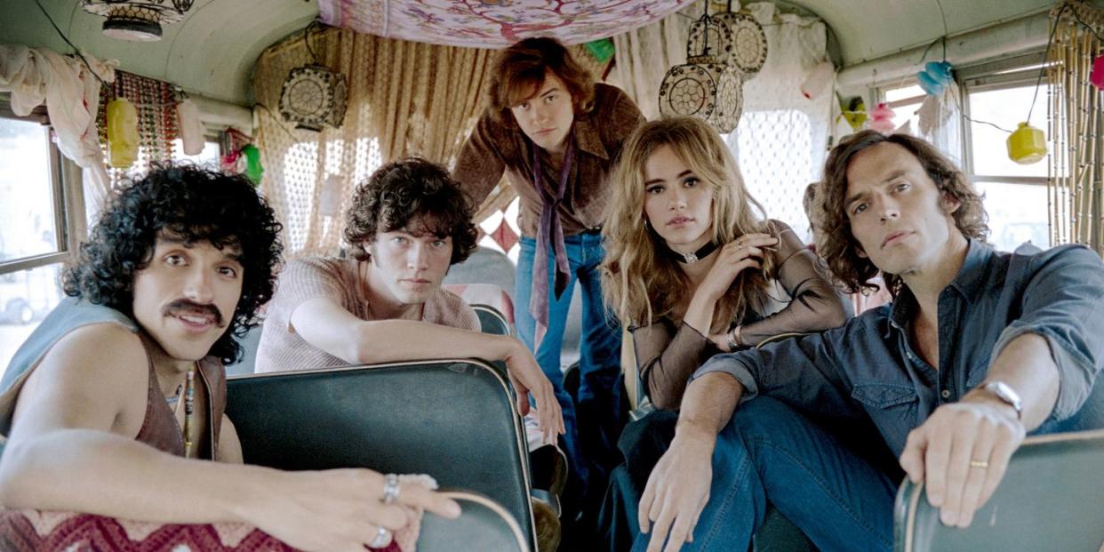 sebastian chacon, will harrison, josh whitehouse, suki waterhouse, sam claflin, daisy jones and the six