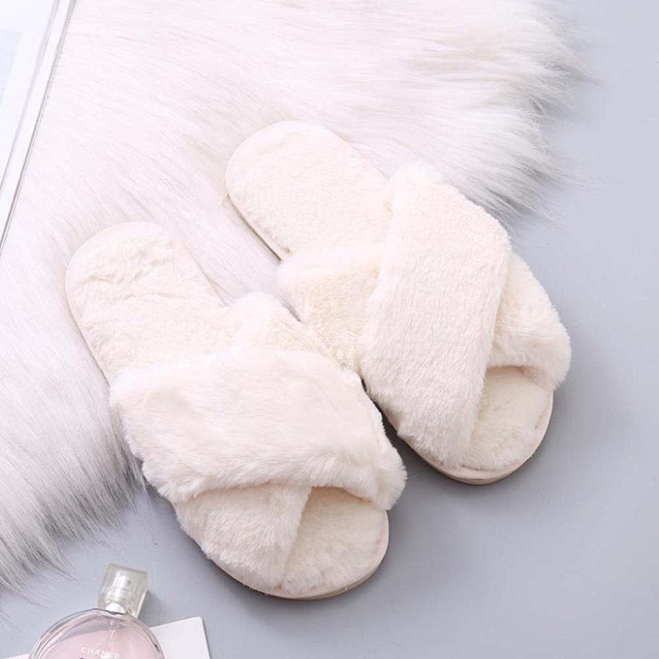 5) Plush Slippers